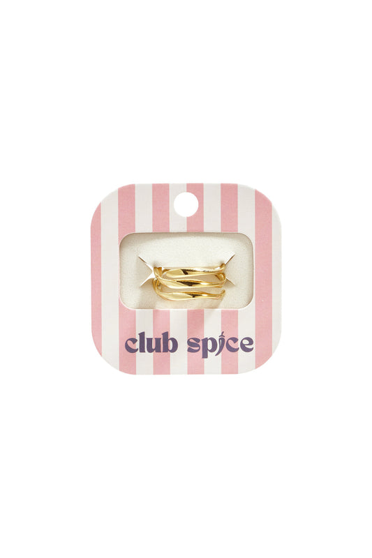 3-layer ring with wavy effect