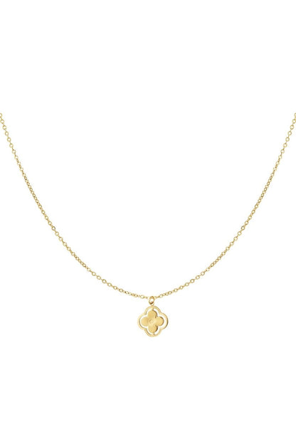 double clover necklace - Velaris Femme