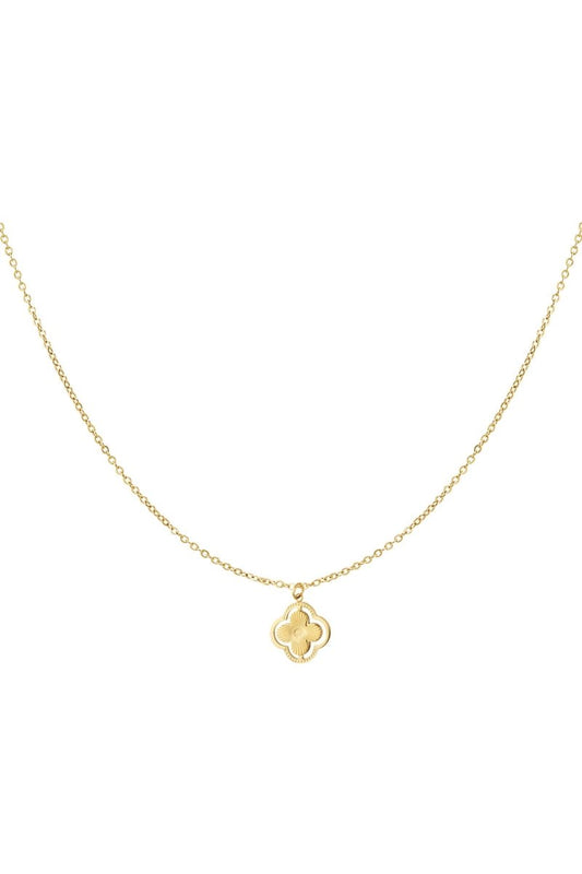 double clover necklace - Velaris Femme