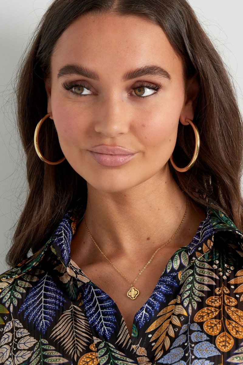 double clover necklace - Velaris Femme