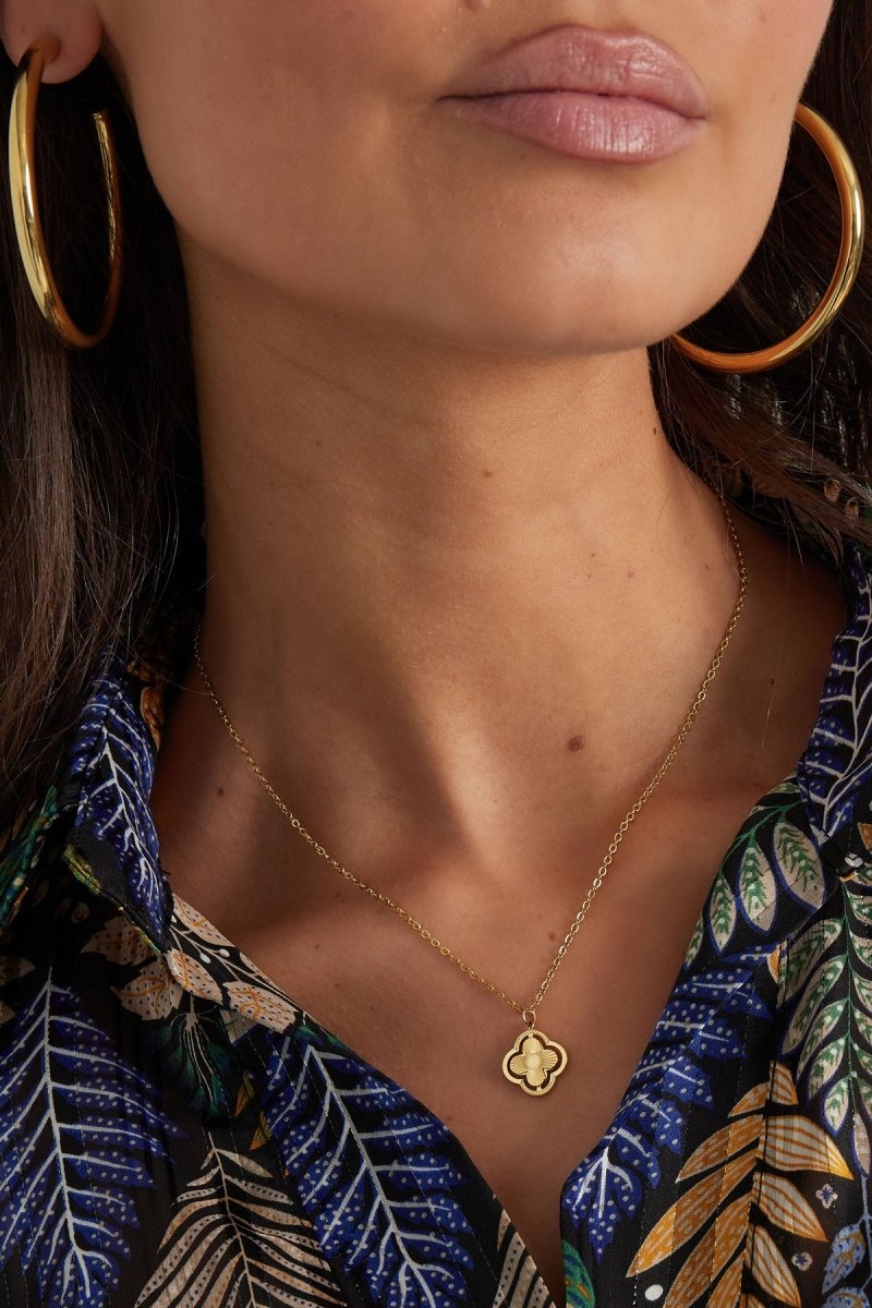 double clover necklace - Velaris Femme