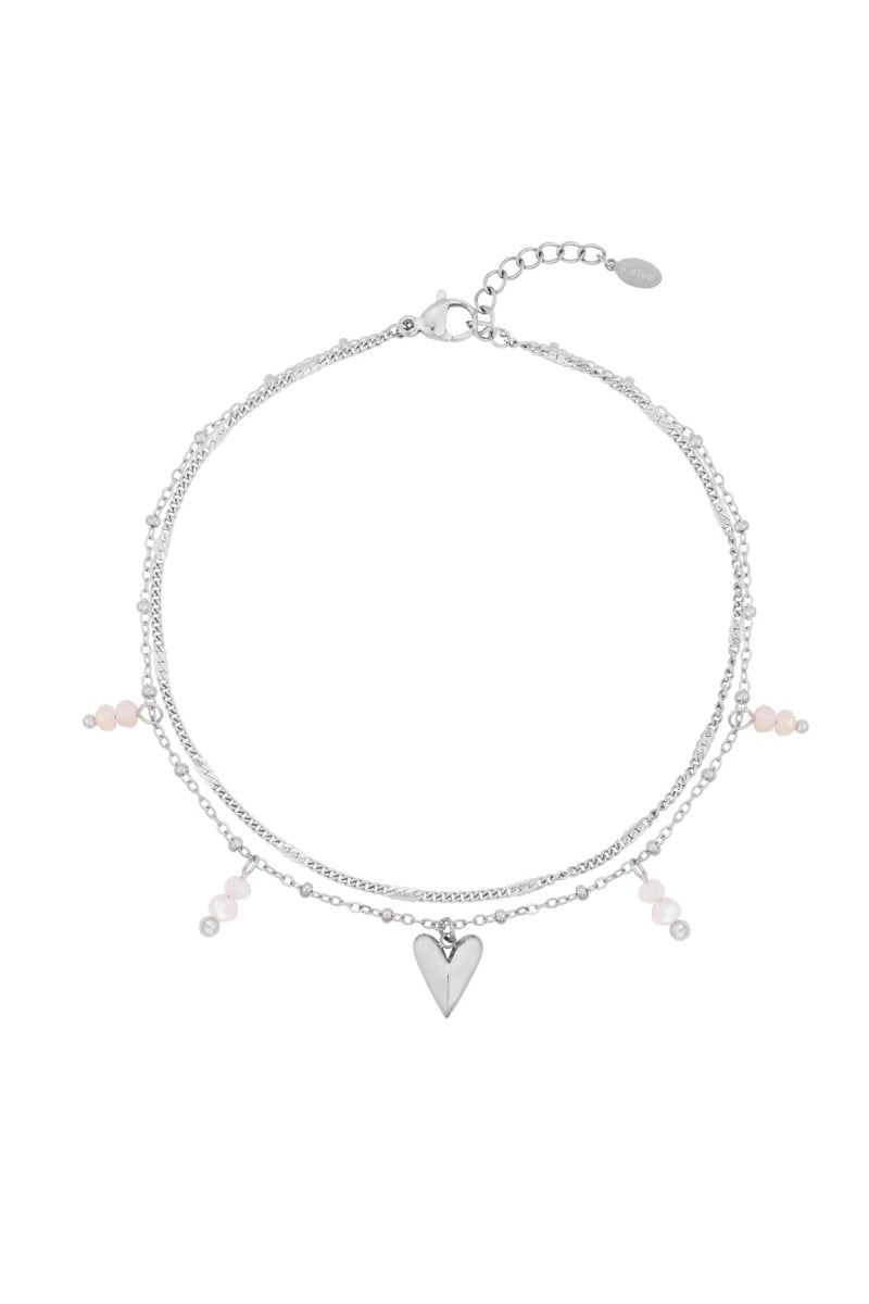 double love ankle bracelet - Velaris Femme