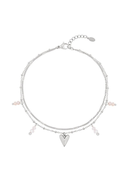 double love ankle bracelet - Velaris Femme