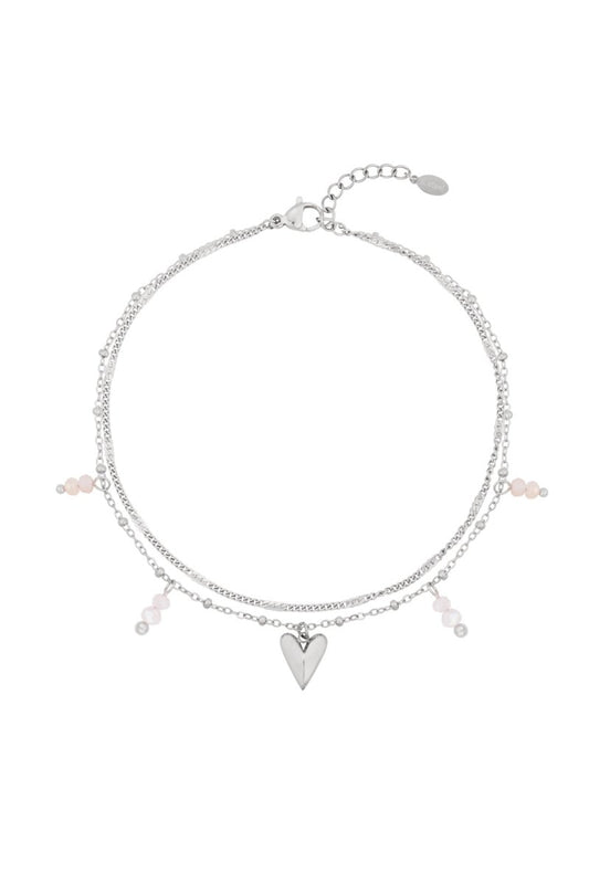 double love ankle bracelet - Velaris Femme