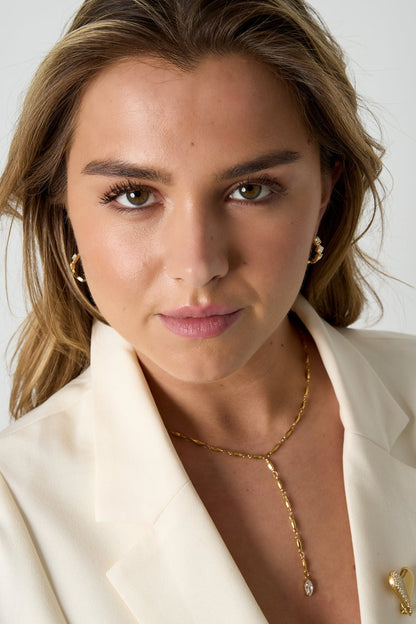 Earrings with alternating stones - Velaris Femme