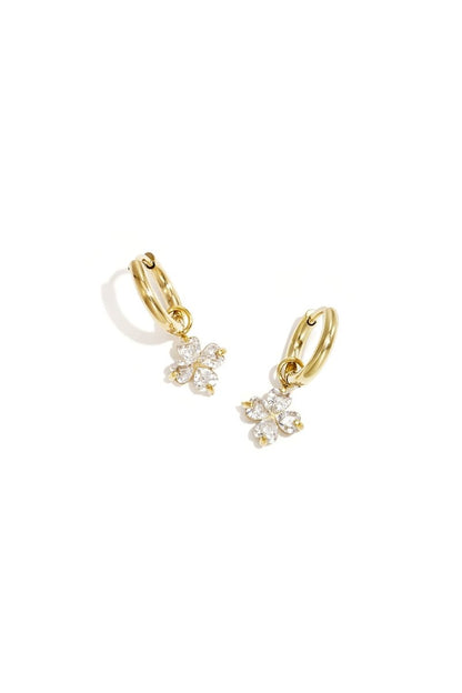 Earrings with clover decoration - Velaris Femme