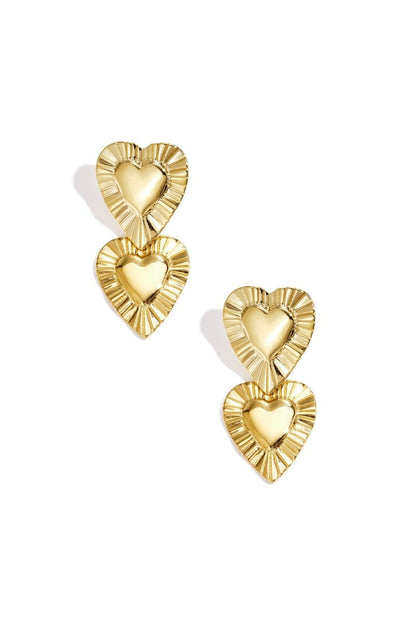 Earrings with heart - shaped pendants - Velaris Femme