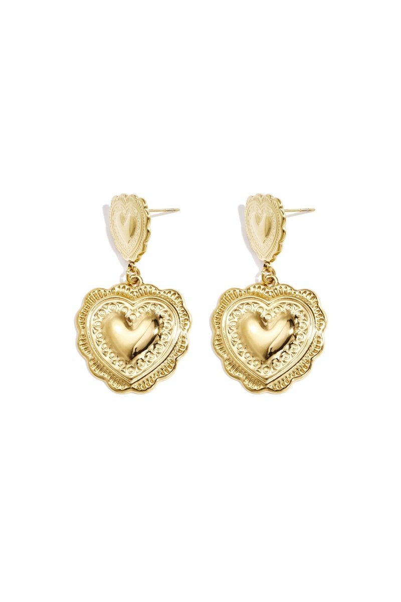 Earrings with heart - shaped pendants - Velaris Femme