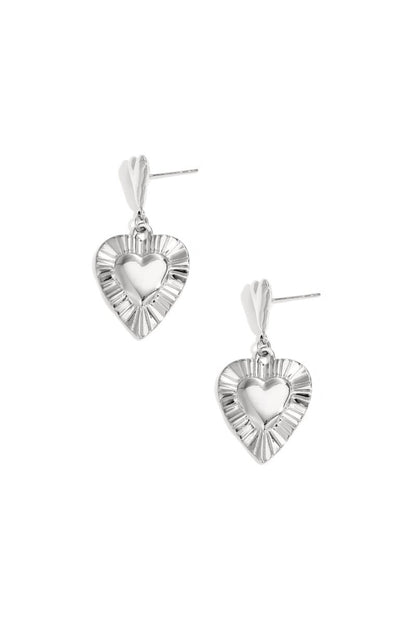 Earrings with heart - shaped pendants - Velaris Femme