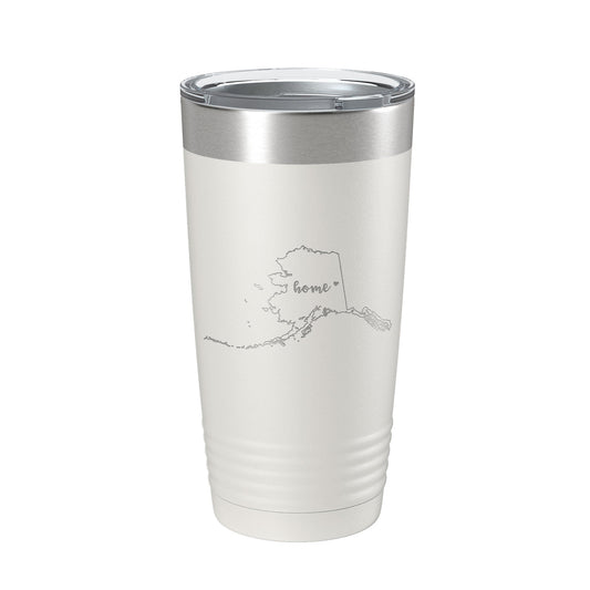 Alaska Home State Laser Engraved Tumbler 20 oz