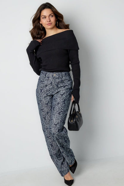 Elara Floral Trousers - Velaris Femme