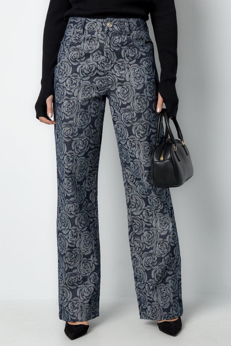 Elara Floral Trousers - Velaris Femme