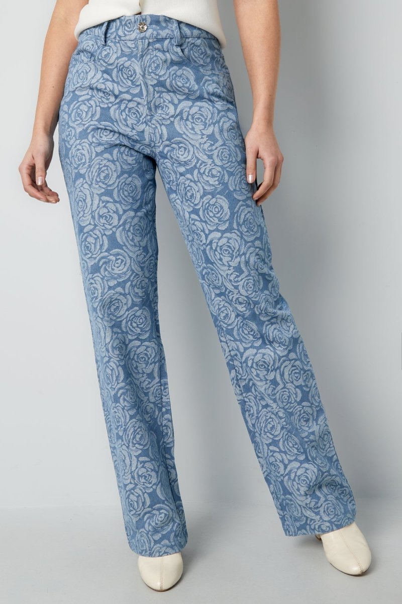 Elara Floral Trousers - Velaris Femme
