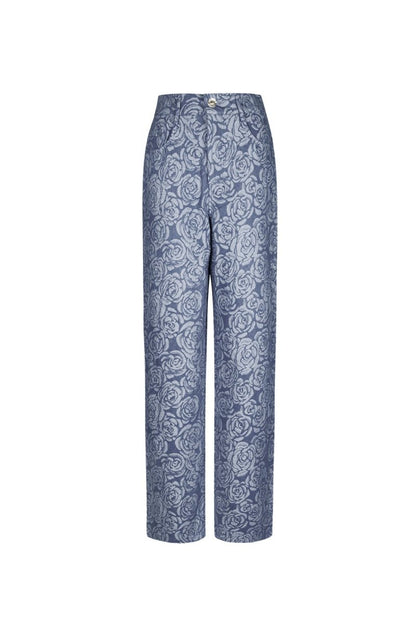 Elara Floral Trousers - Velaris Femme