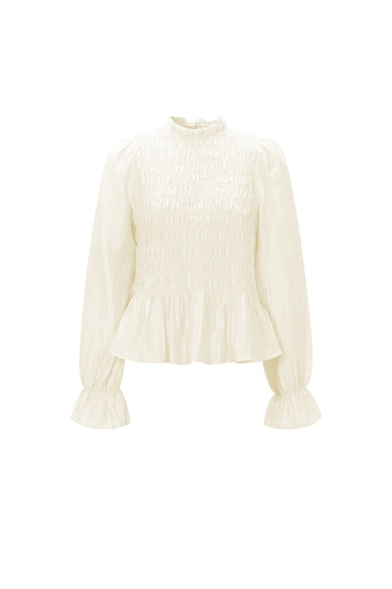 Élise Smocked Blouse - Velaris Femme