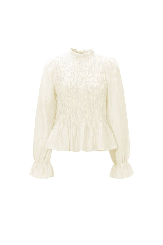 Élise Smocked Blouse - Velaris Femme