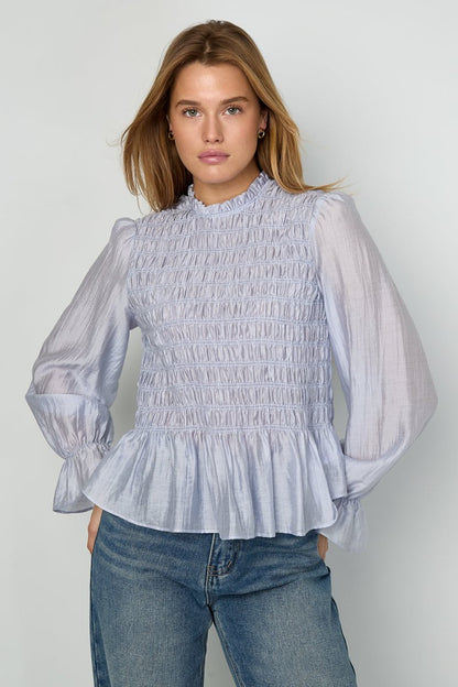 Élise Smocked Blouse - Velaris Femme
