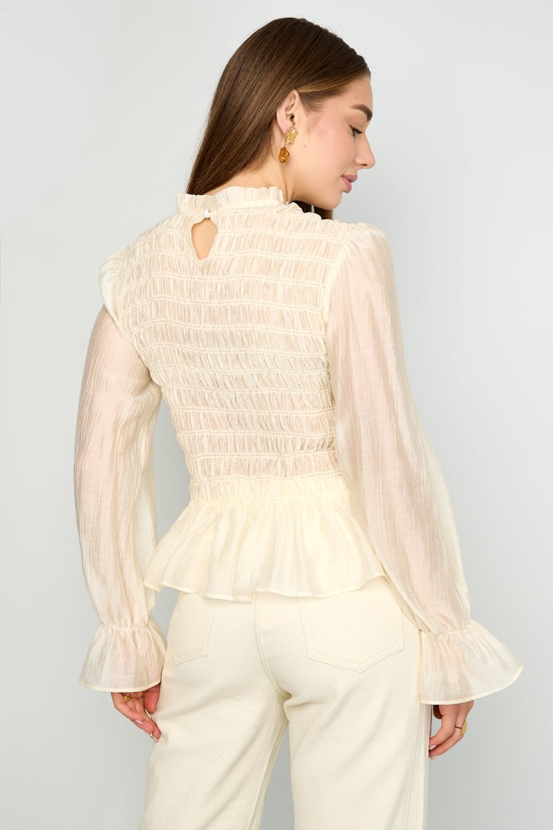 Élise Smocked Blouse - Velaris Femme