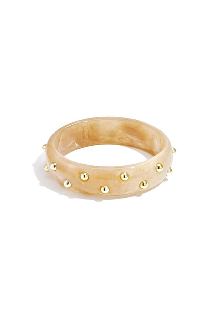 Chic Resin Bangle for Spring/Summer Elegance