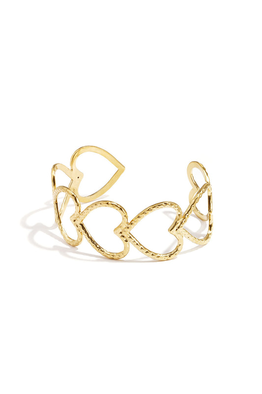 Stainless Steel Cuff Bracelets Heart Casual Daily Simple Series Women's jewelry