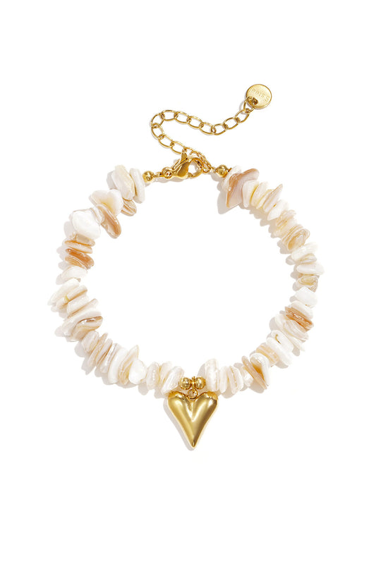 Charming Heart Beaded Bracelet for Women