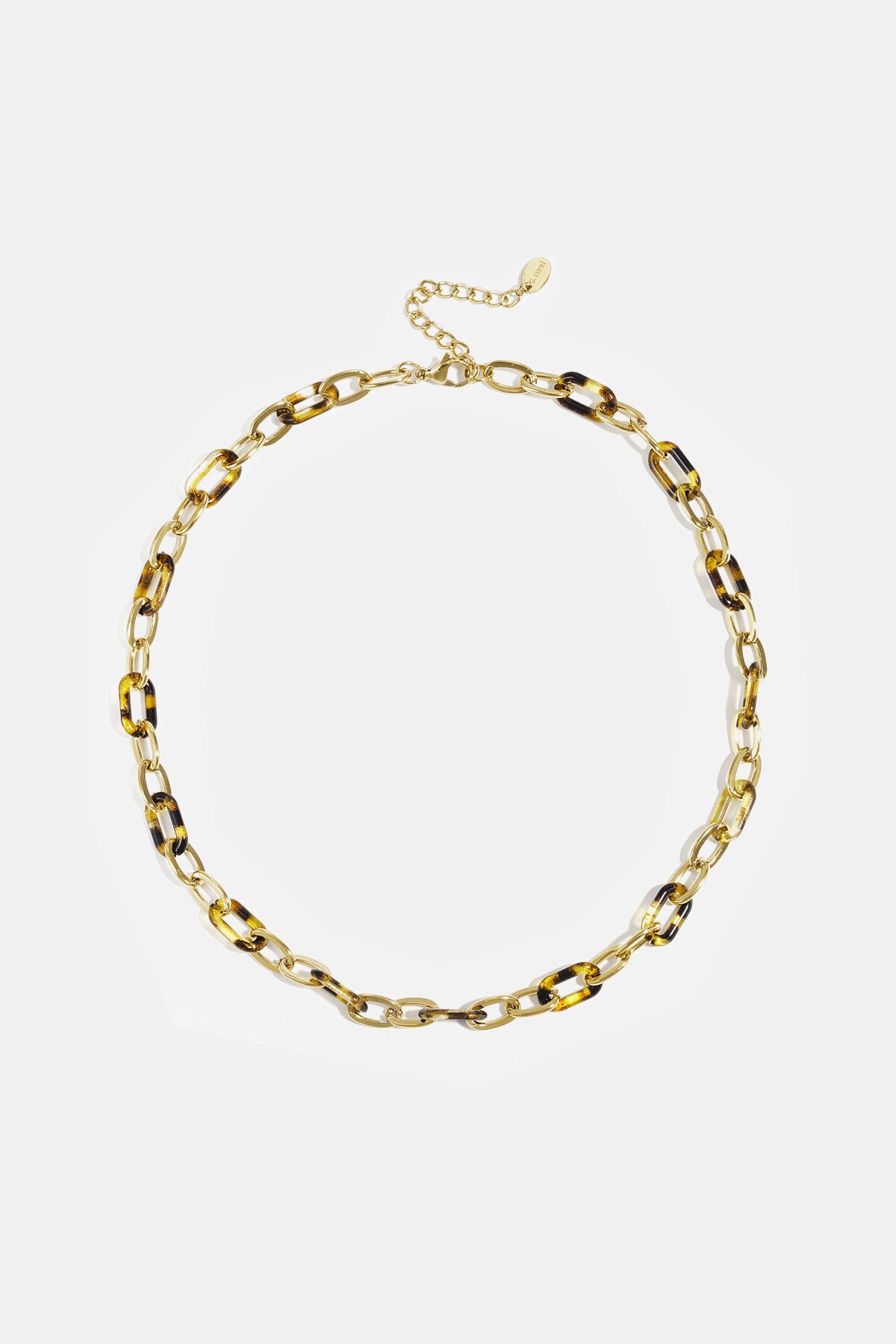 Elegant Brown Stainless Steel Chain Necklace for Everyday Wear