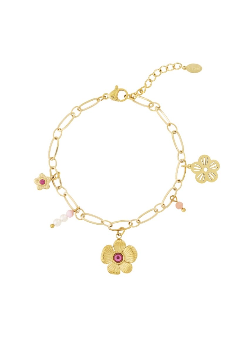 Flower charm bracelet - Velaris Femme