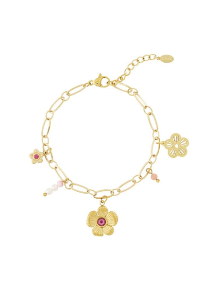 Flower charm bracelet - Velaris Femme