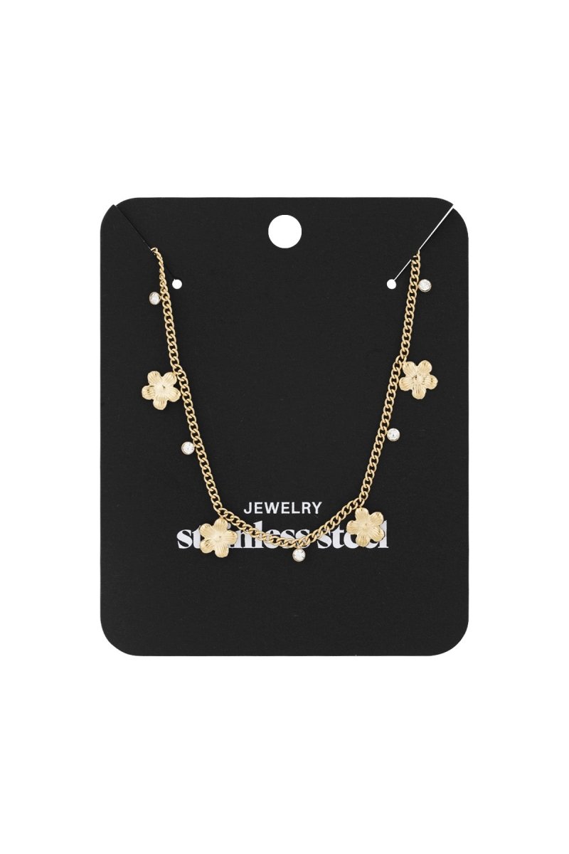 gleaming flower necklace - Velaris Femme