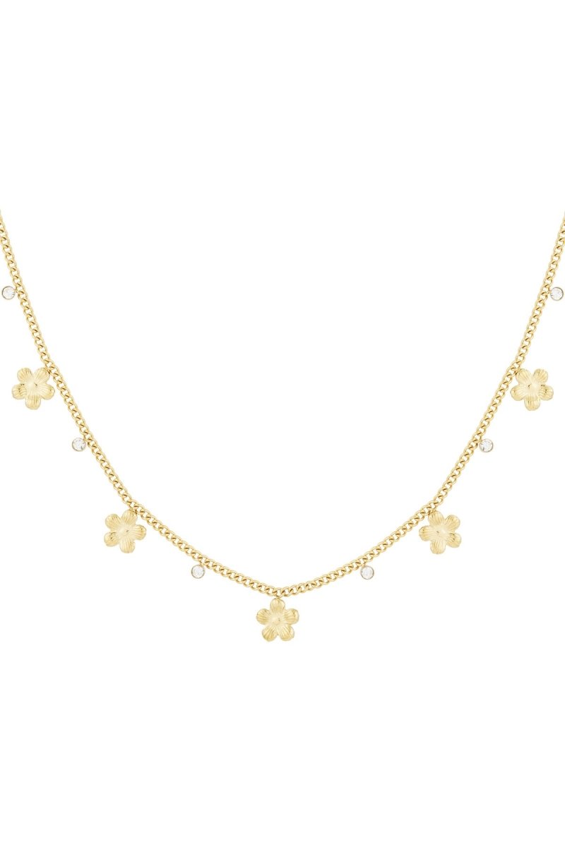 gleaming flower necklace - Velaris Femme