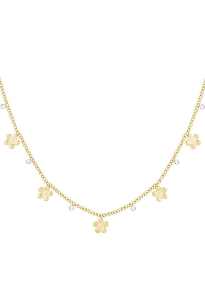 gleaming flower necklace - Velaris Femme