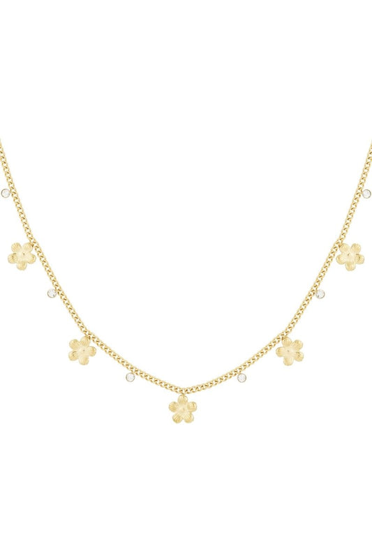 gleaming flower necklace - Velaris Femme