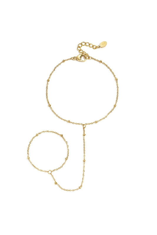 Hand chain with bead details - Velaris Femme