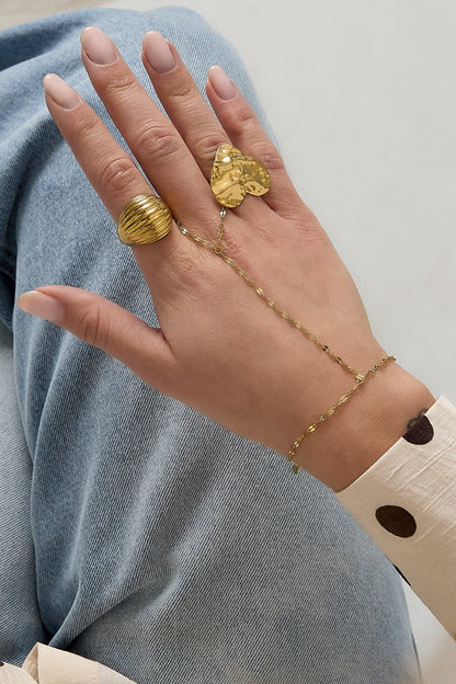 Hand chain with chunky chain - Velaris Femme