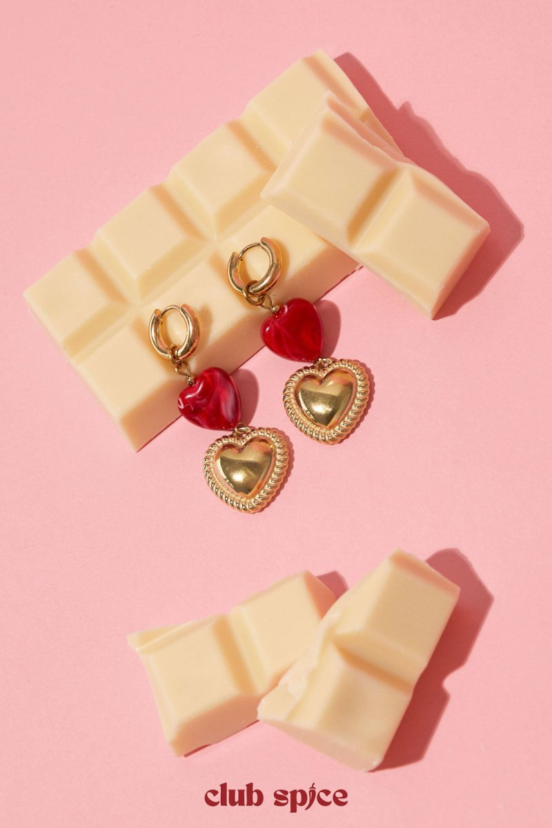 Heart - shaped pendant earrings - Velaris Femme