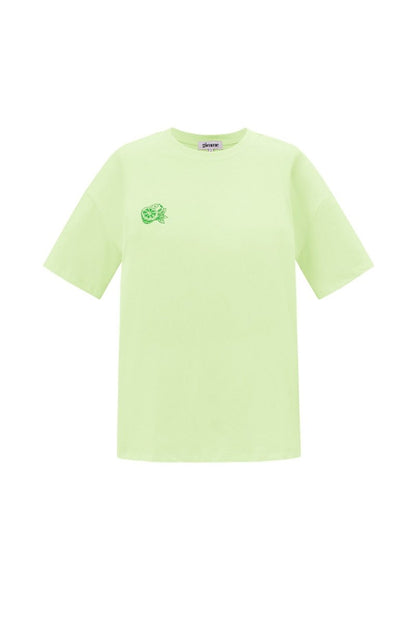 Knitted Women's T-shirt Casual Botanical - Velaris Femme