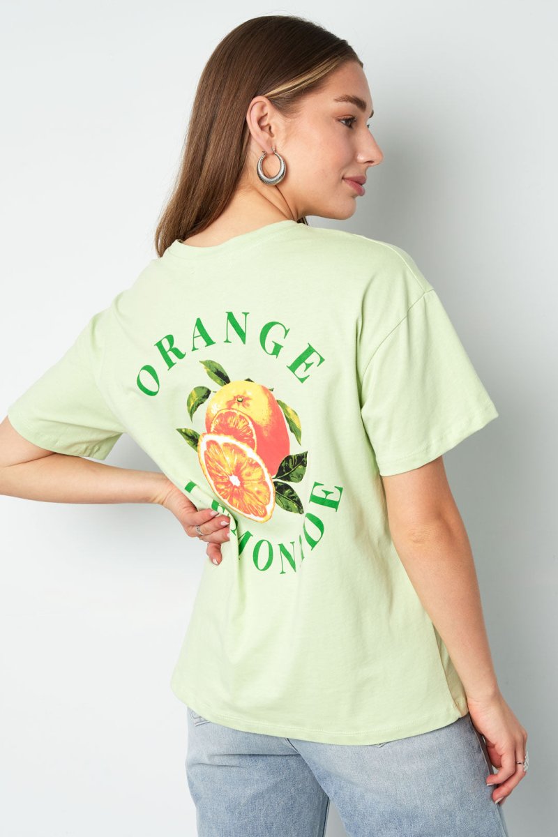 Knitted Women's T-shirt Casual Botanical - Velaris Femme
