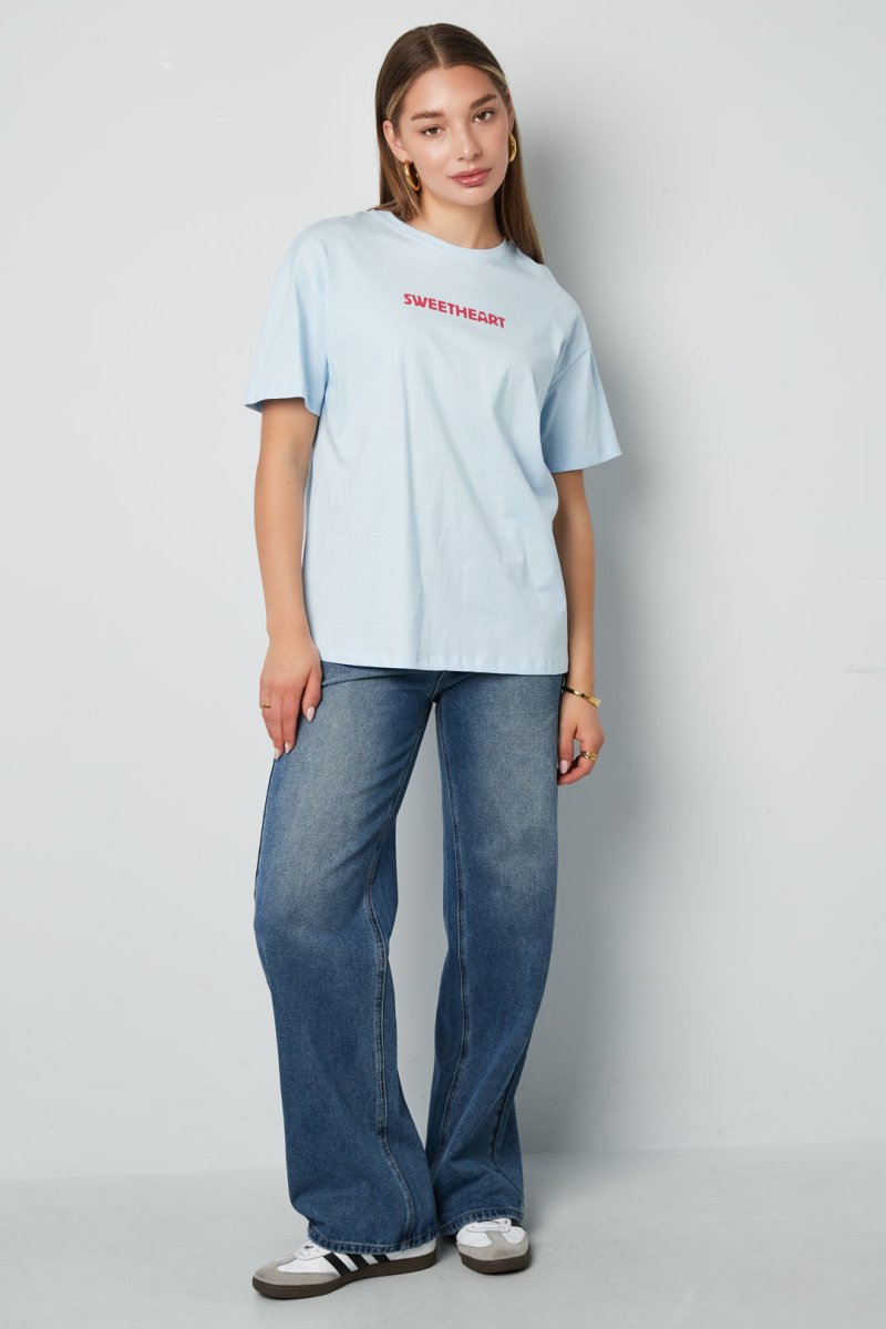 Knitted Women's T-shirt Casual Letters - Velaris Femme