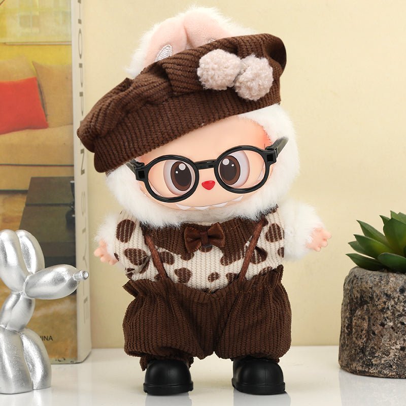 Labubu Chocolate Cow Print Outfit Set