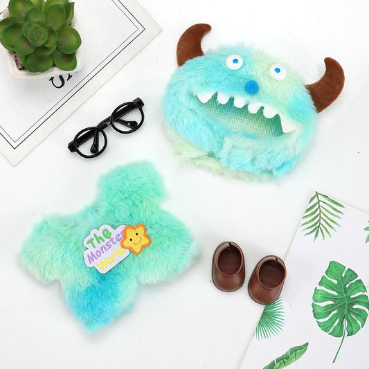 Labubu Icy Blue Snow Monster Outfit Set