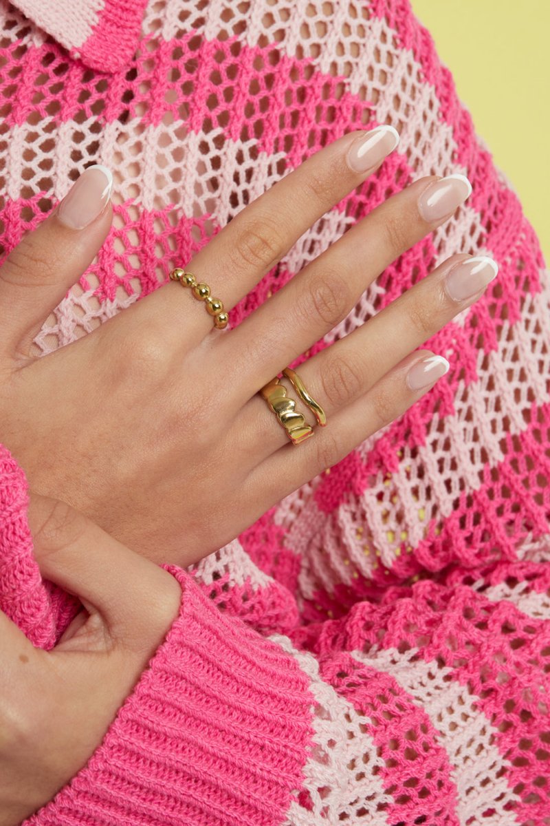 Layered heart statement ring - Velaris Femme