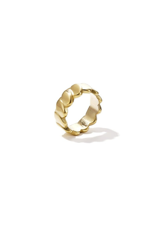 Layered heart statement ring - Velaris Femme