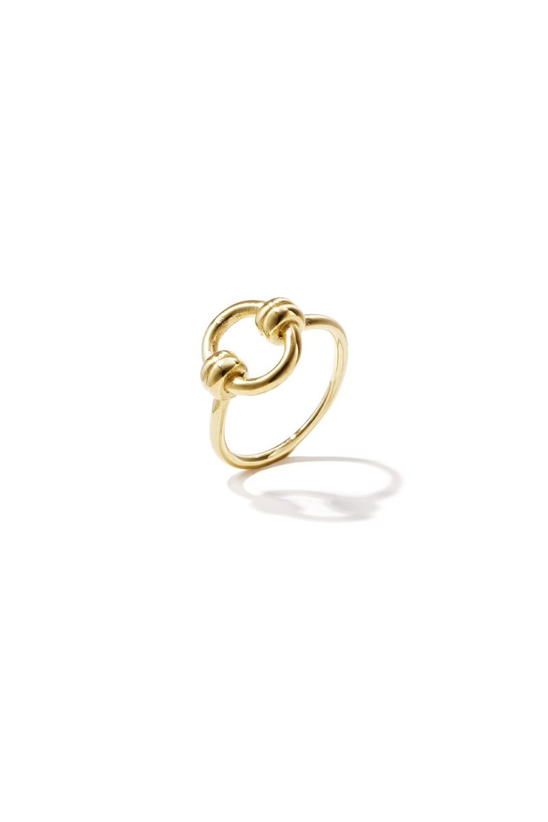 Minimalist ring with circle - Velaris Femme