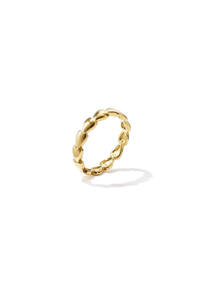 Minimalist ring with small hearts - Velaris Femme