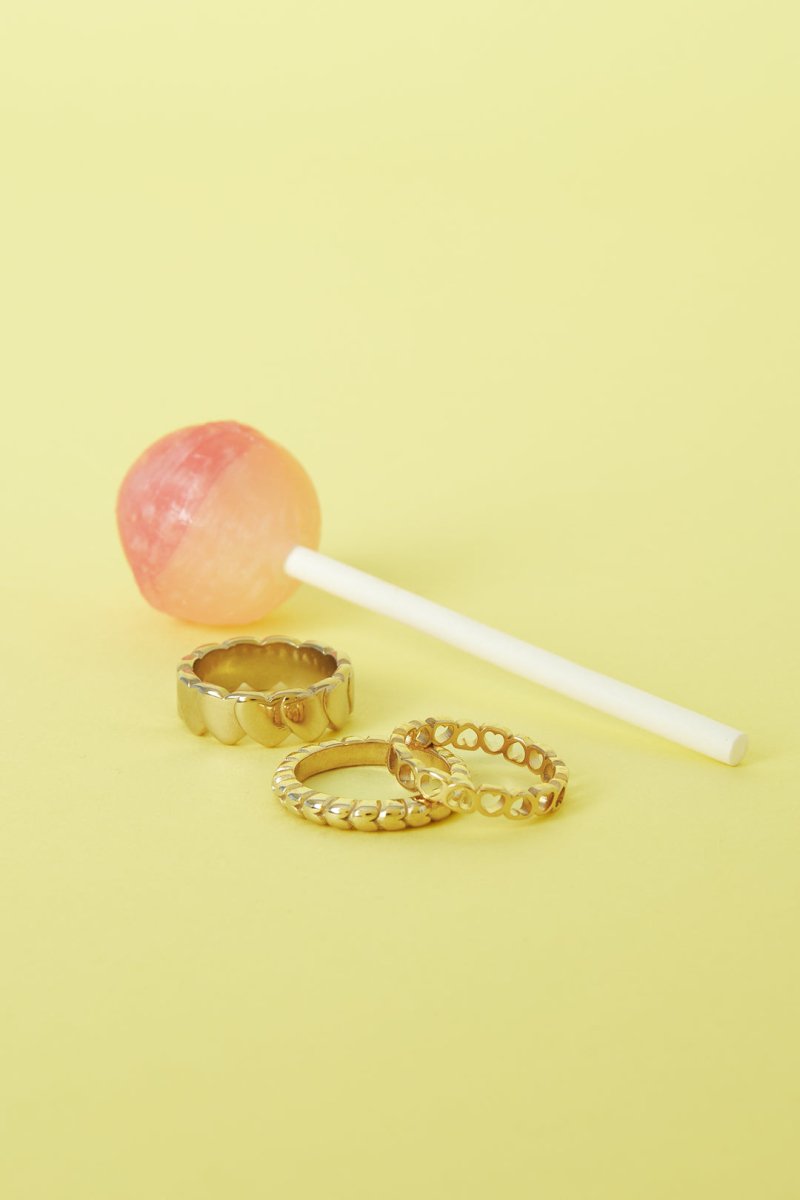 Repeating heart ring - Velaris Femme