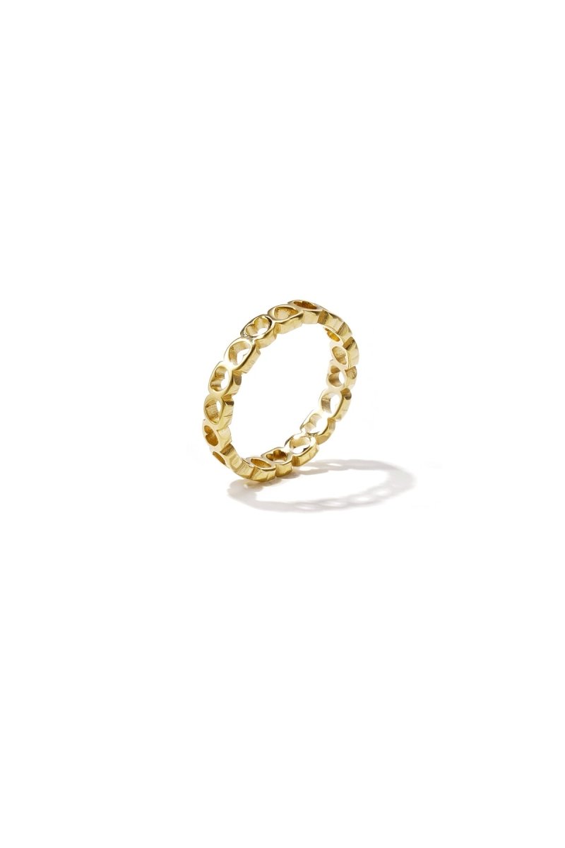 Ring with a row of empty hearts - Velaris Femme
