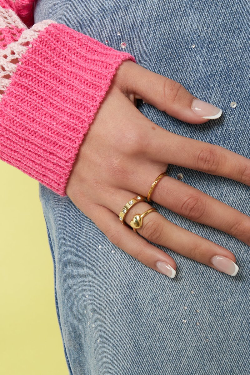 Ring with minimalist stones - Velaris Femme