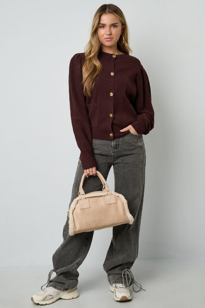 Shoulder bag with teddy details - Velaris Femme