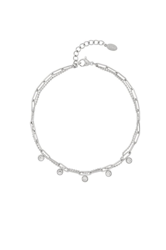 Sparkling Chain Anklet - Velaris Femme