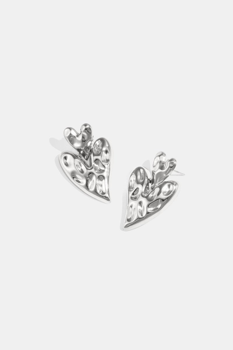 Stacked heart earrings - Velaris Femme